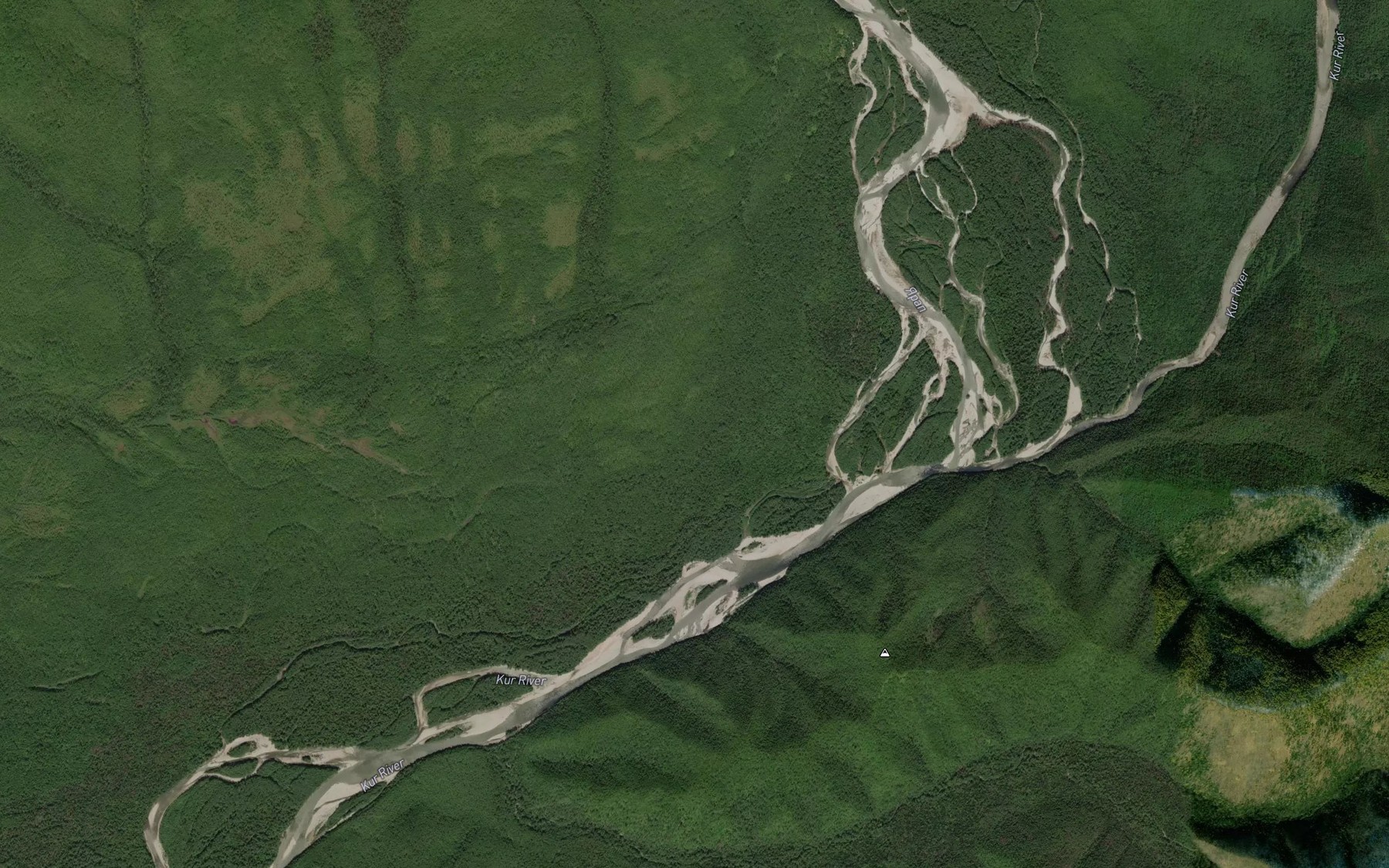 Satellite map of the Yaran
