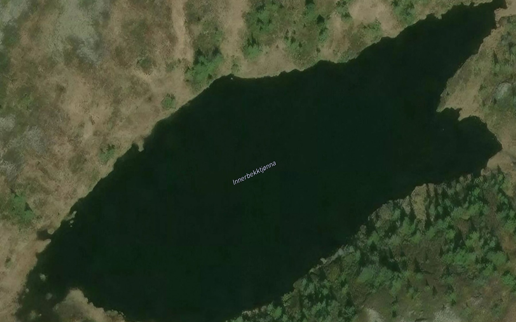 Satellite map of the Innerbekktjorna