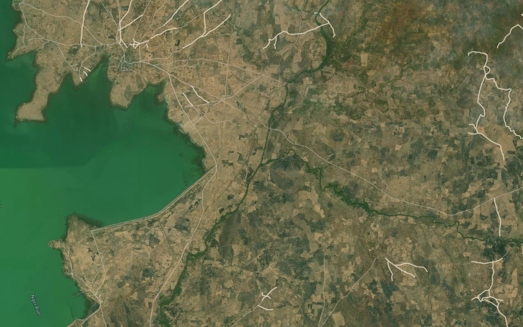 Satellite map of the River Maingyara