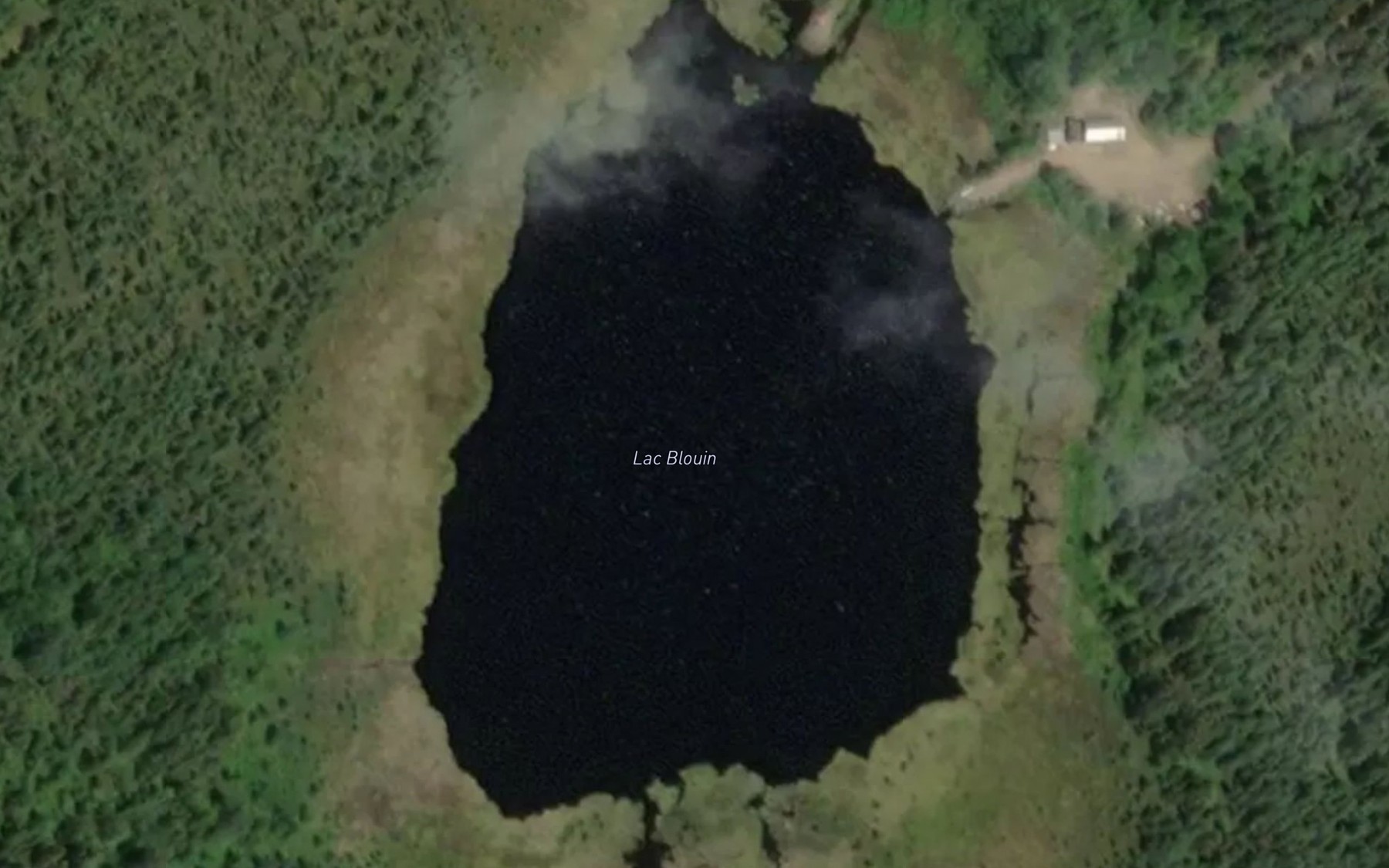 Satellite map of the Lac Blouin