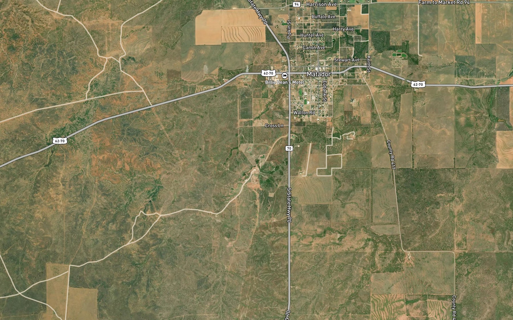 Satellite map of the Ballard Spring