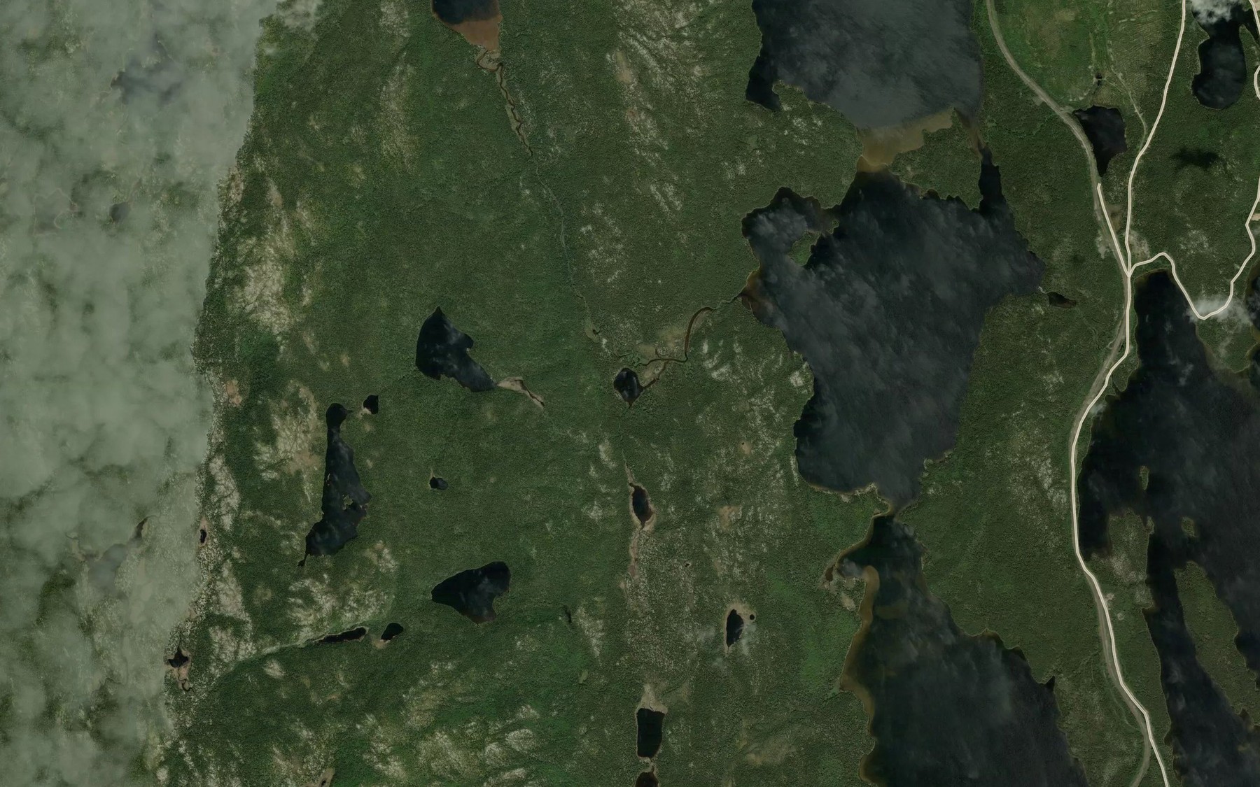 Satellite map of the Lac Gachet