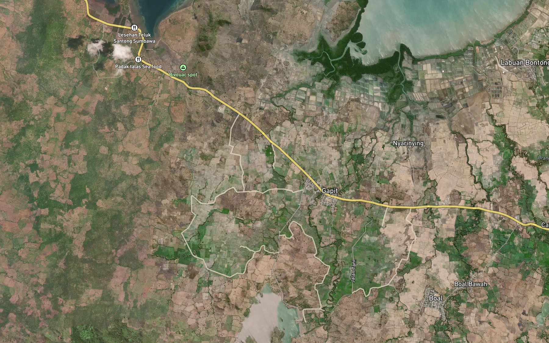 Satellite map of the Brang Kubirkijang