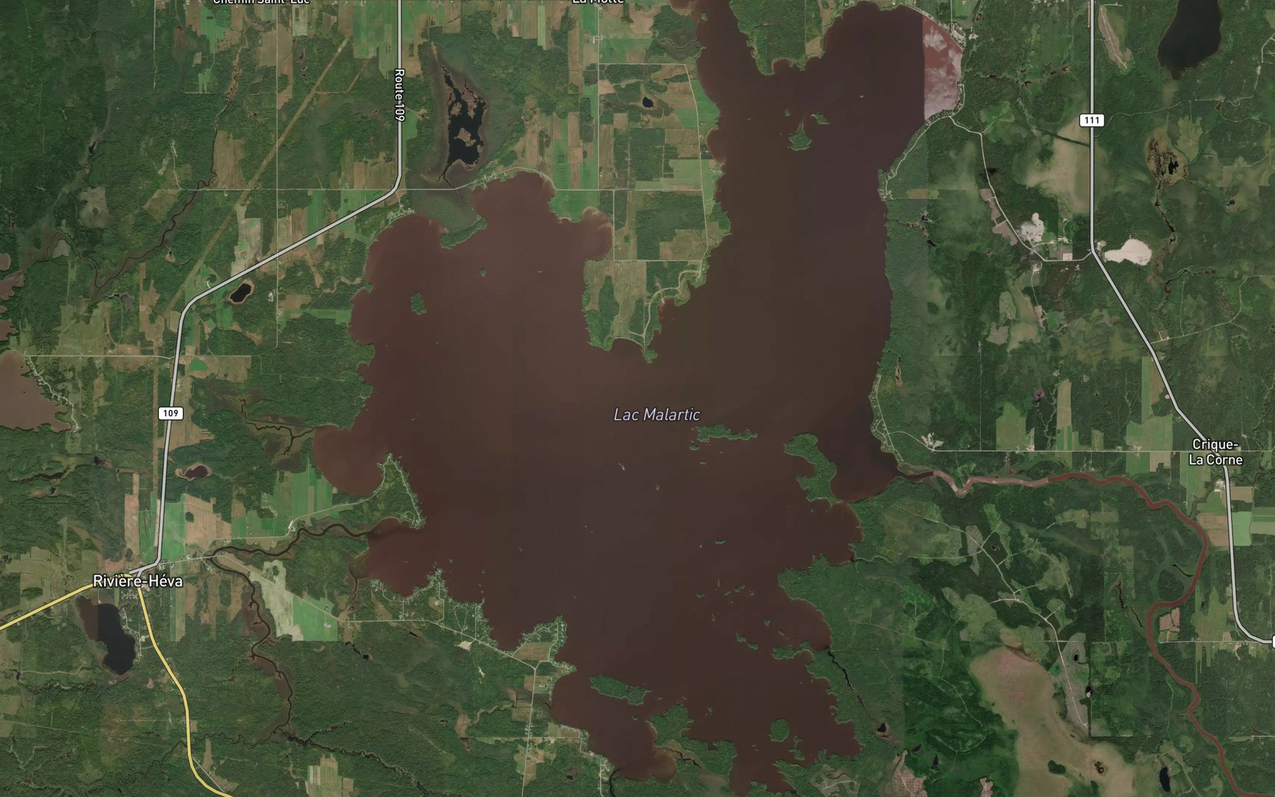 Satellite map of the Lac Malartic