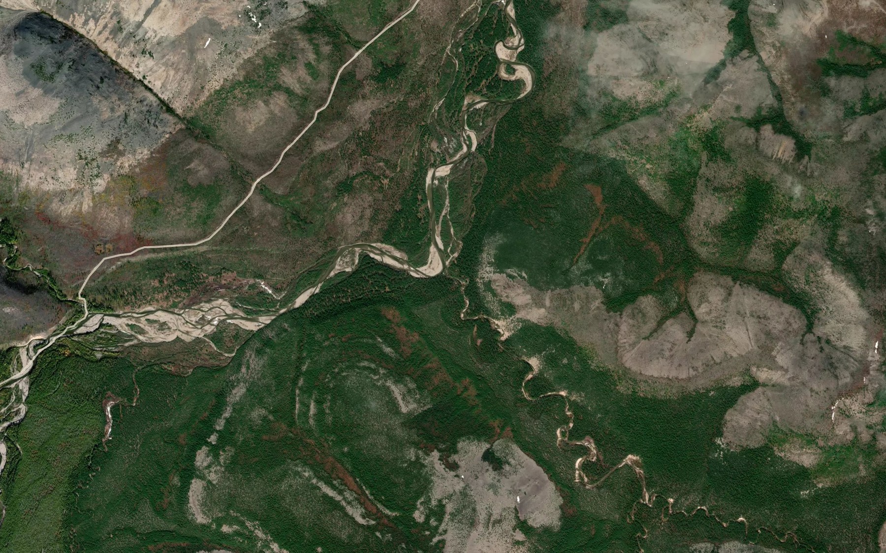 Satellite map of the Buyan
