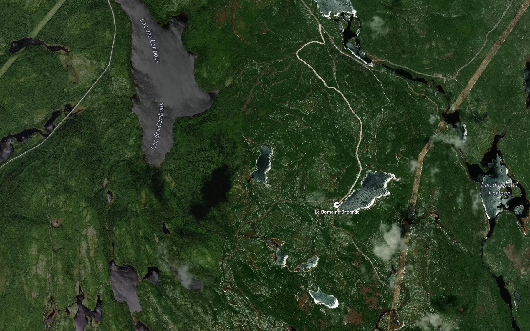 Satellite map of the Lac Sylva