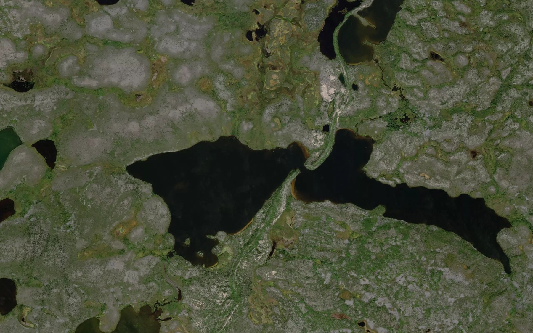 Satellite map of the Malbranck Lake