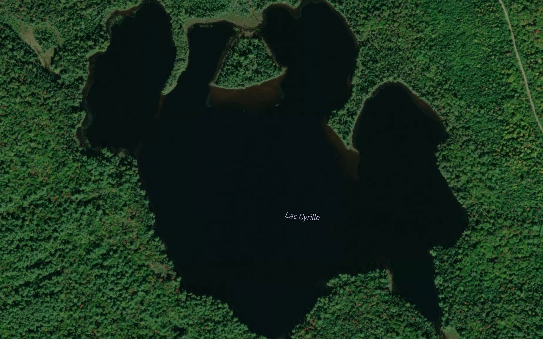 Satellite map of the Lac Cyrille