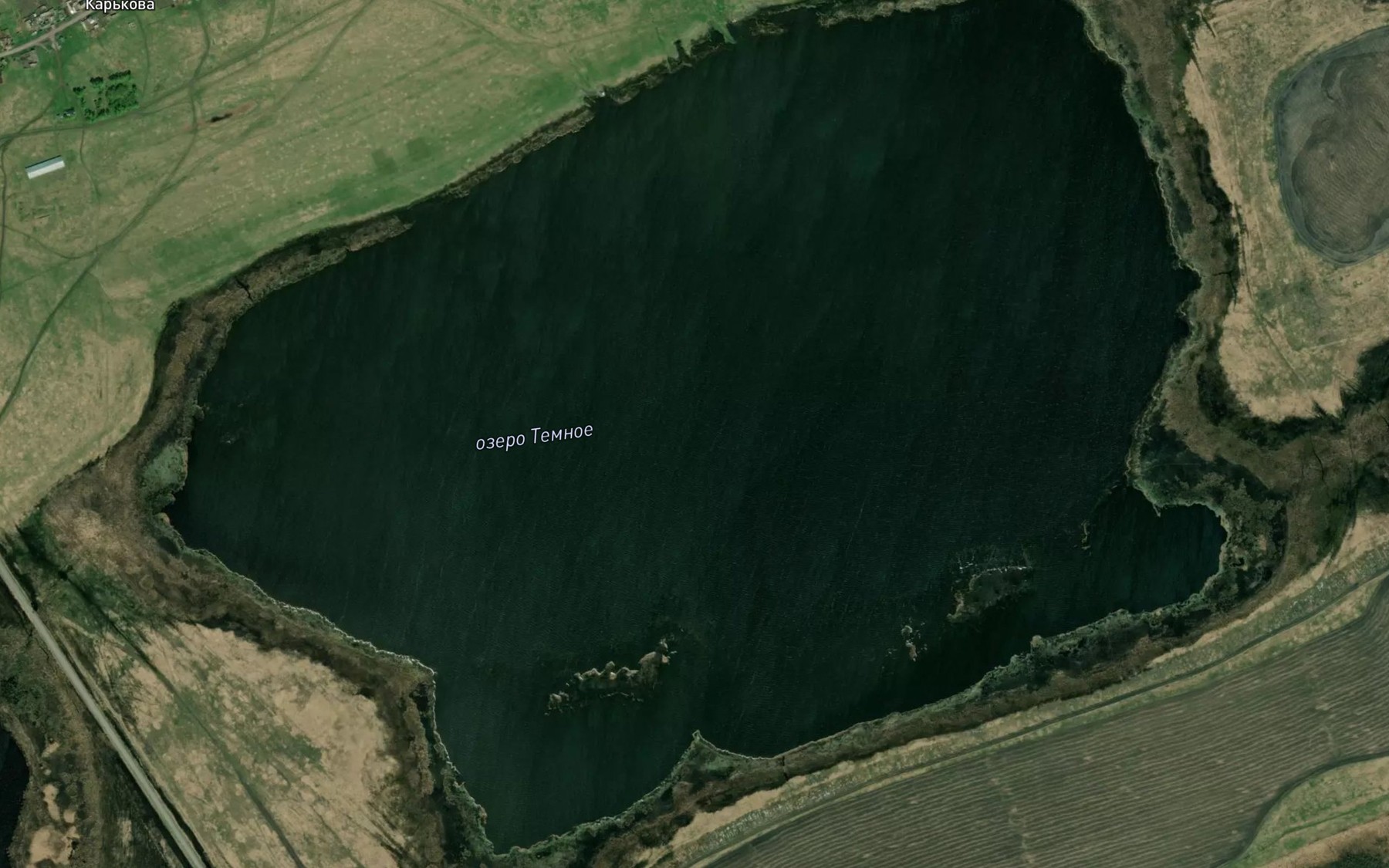 Satellite map of the Ozero Temnoye