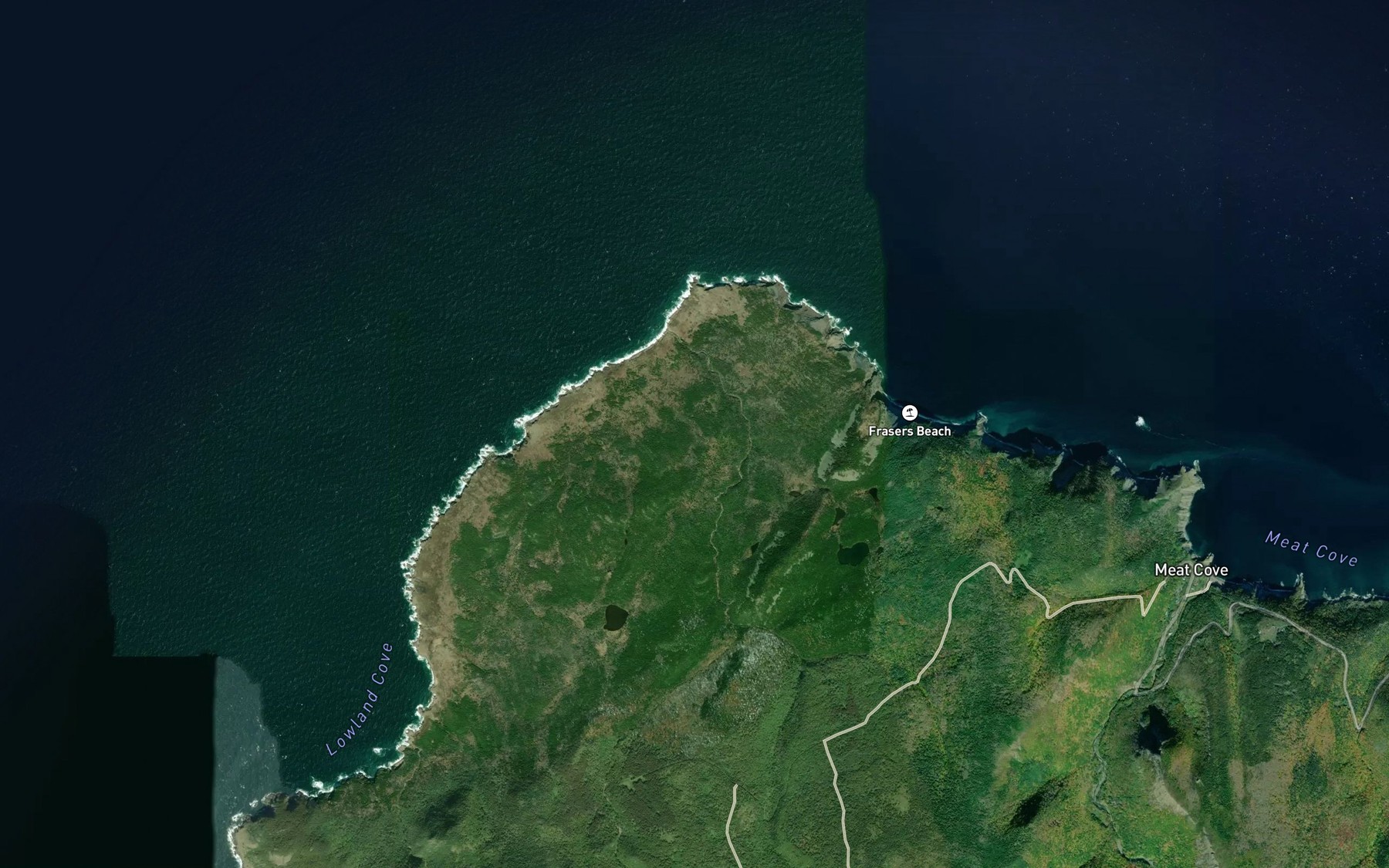 Satellite map of the French Brook