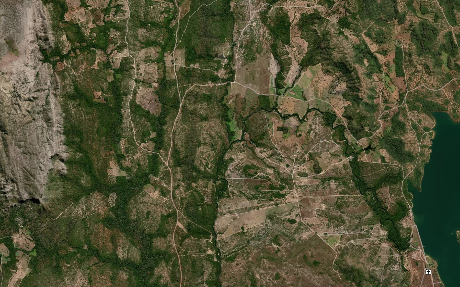 Satellite map of the Corrego Laje