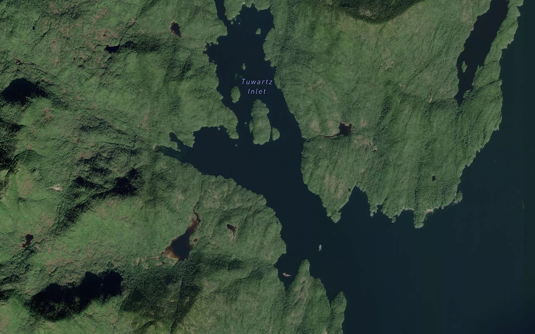 Satellite map of the Tuwartz Inlet
