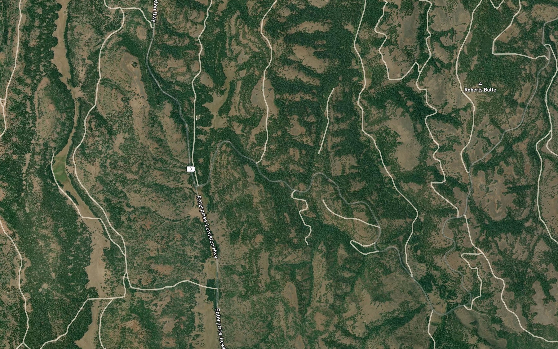 Satellite map of the Starvation Spring