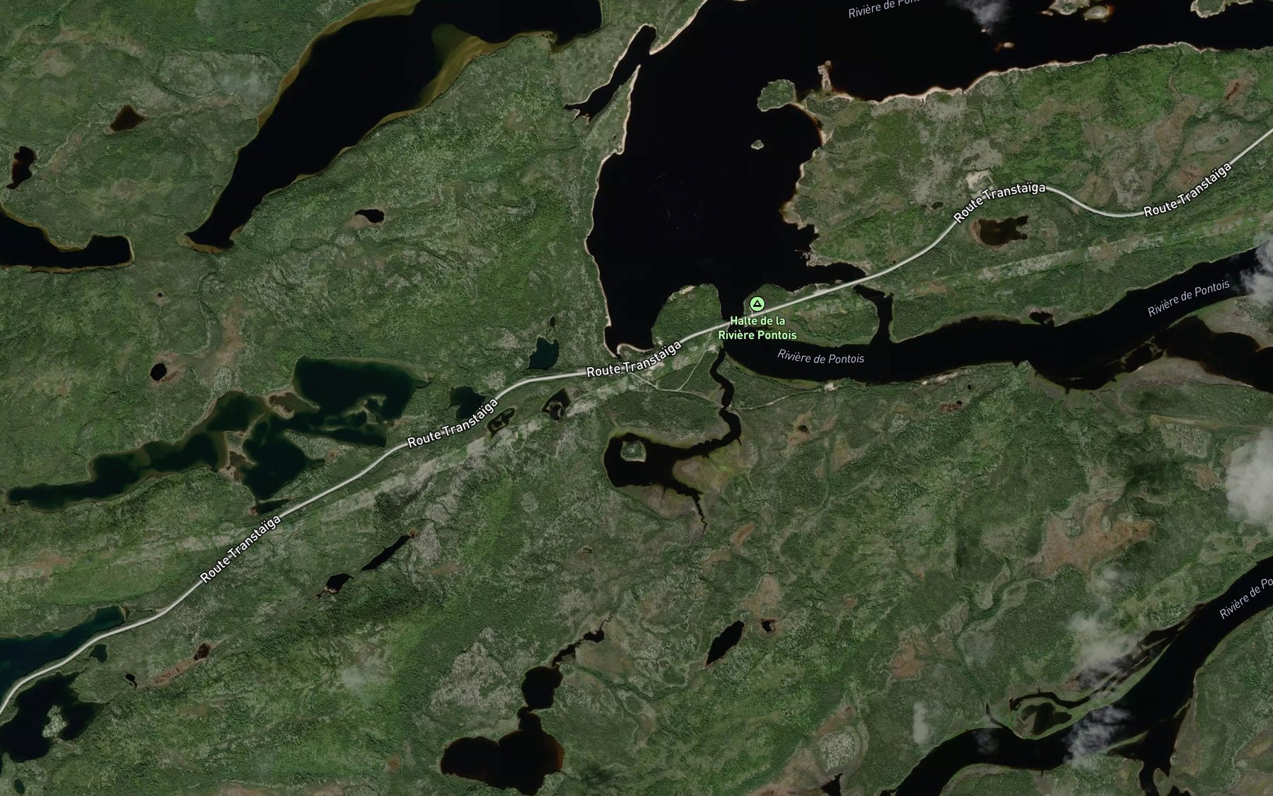 Satellite map of the Riviere De Pontois