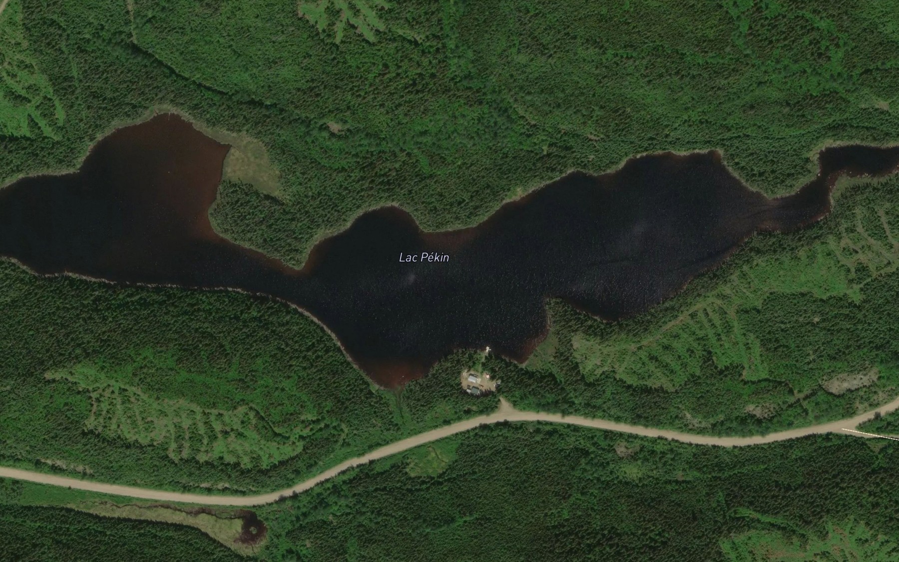 Satellite map of the Lac Pekin