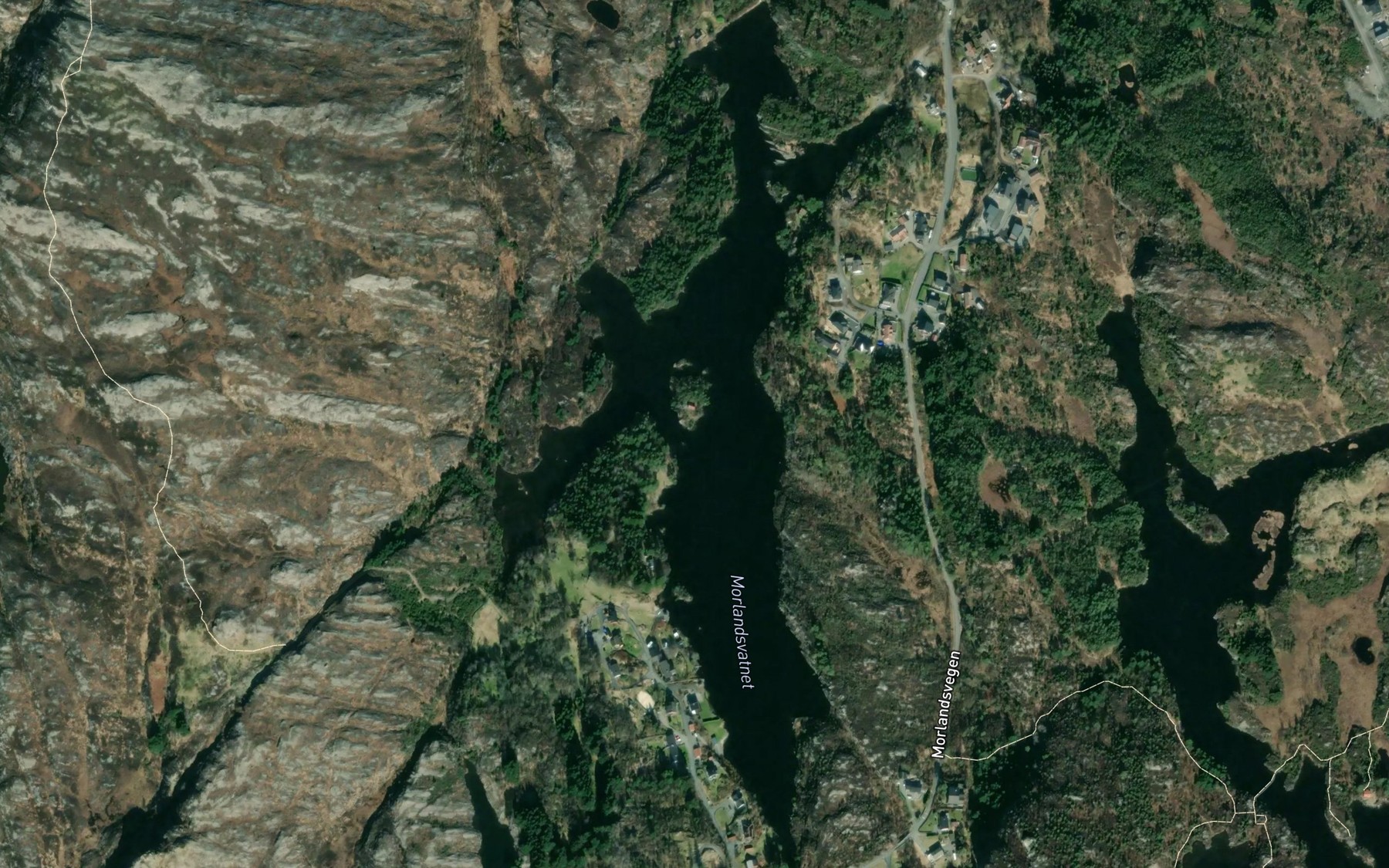 Satellite map of the Morlandsvatnet