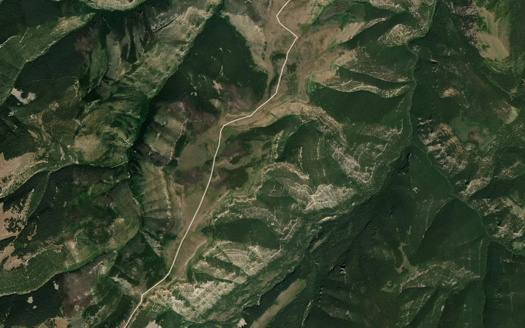 Satellite map of the Hidden Spring