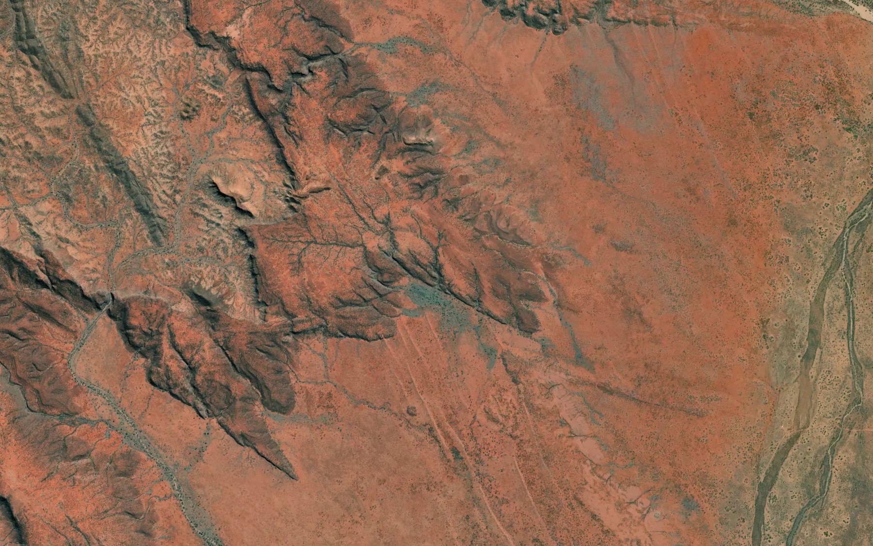 Satellite map of the Pullya Pullya Creek