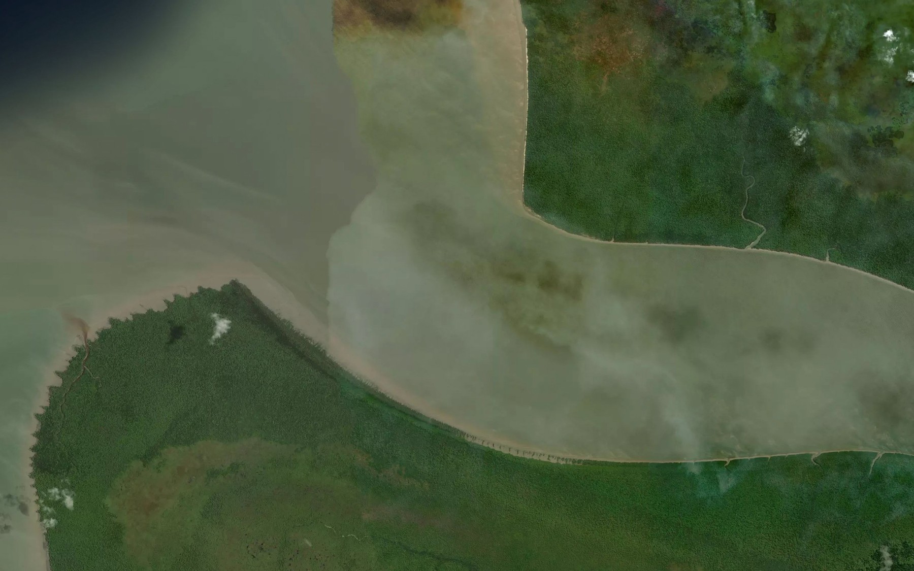 Satellite map of the Sungai Mayu