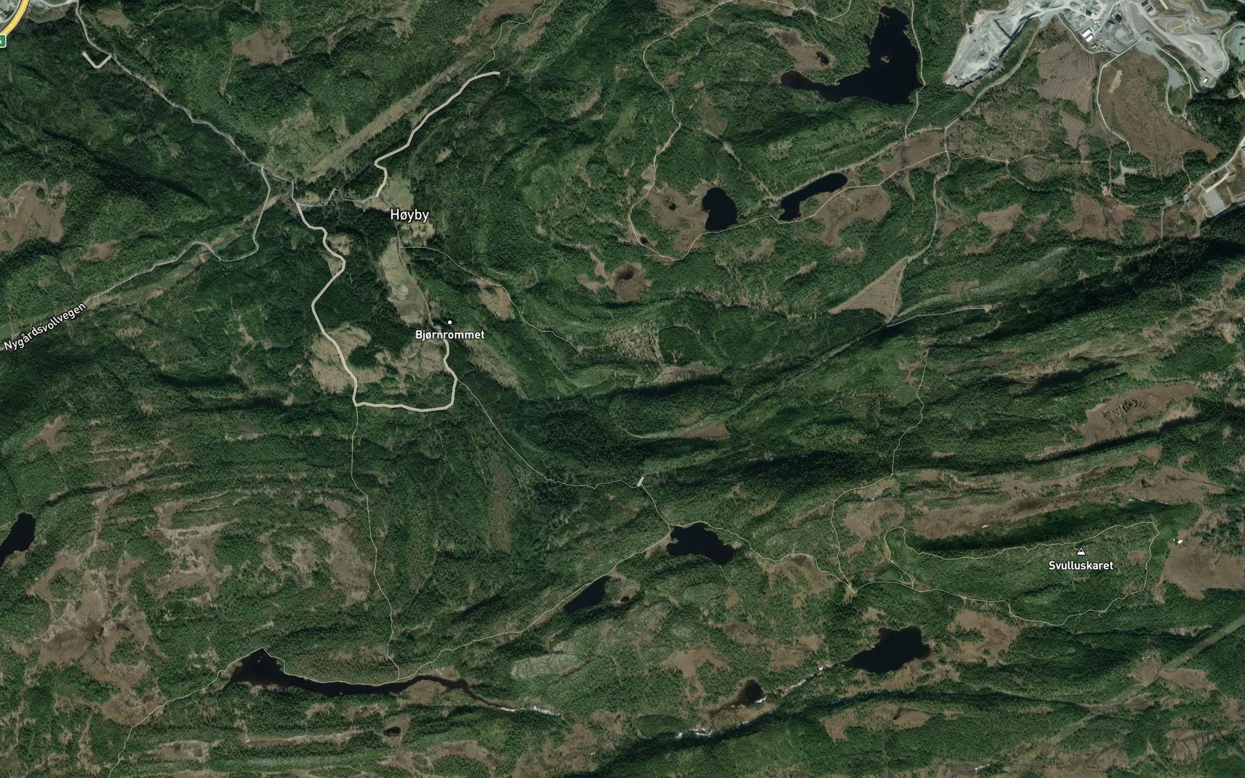 Satellite map of the Nokkholbekken