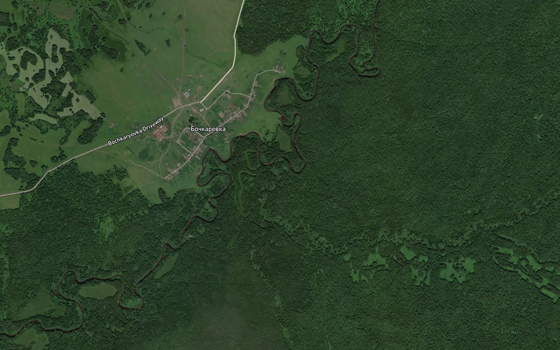 Satellite map of the Kitovka
