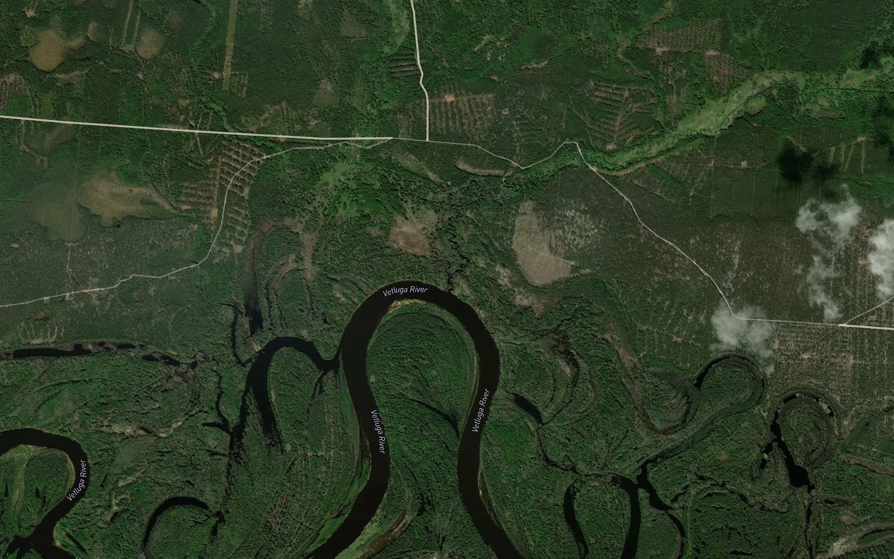 Satellite map of the Malaya Ichma