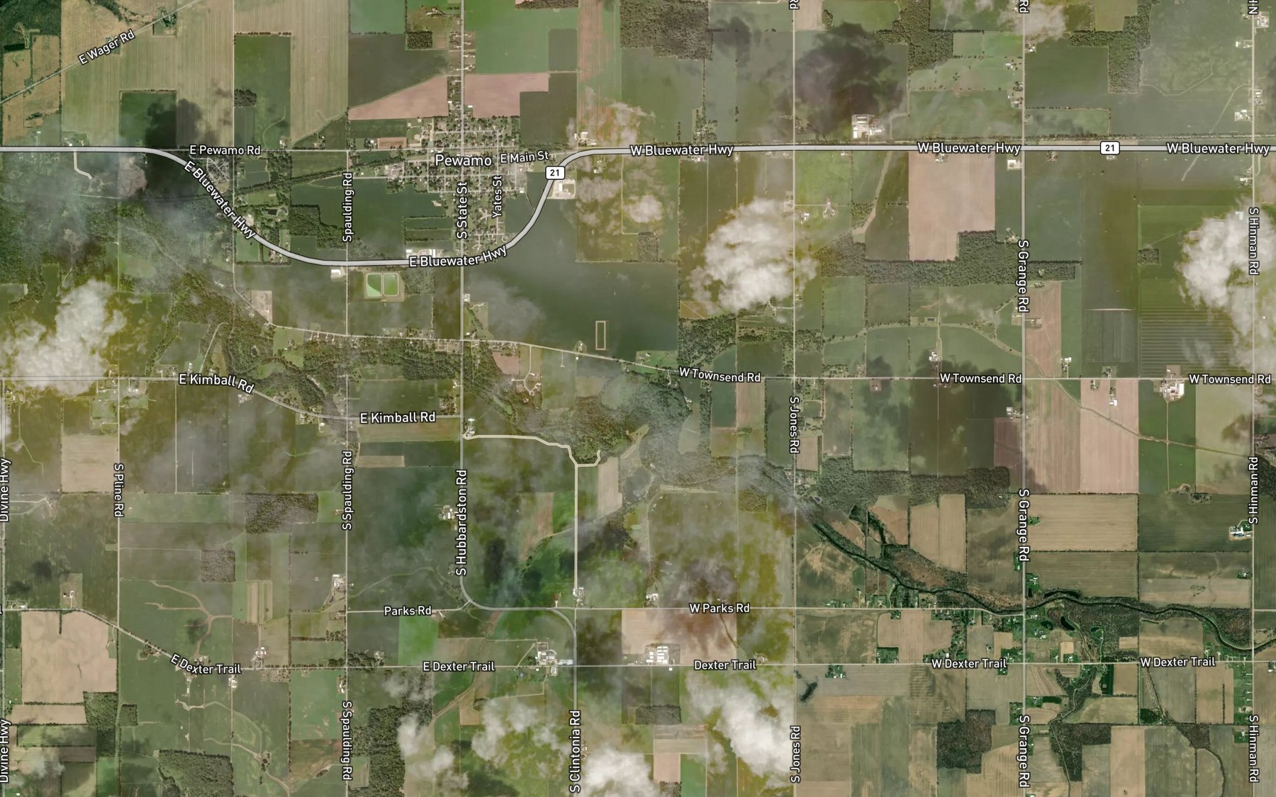 Satellite map of the Lost Creek