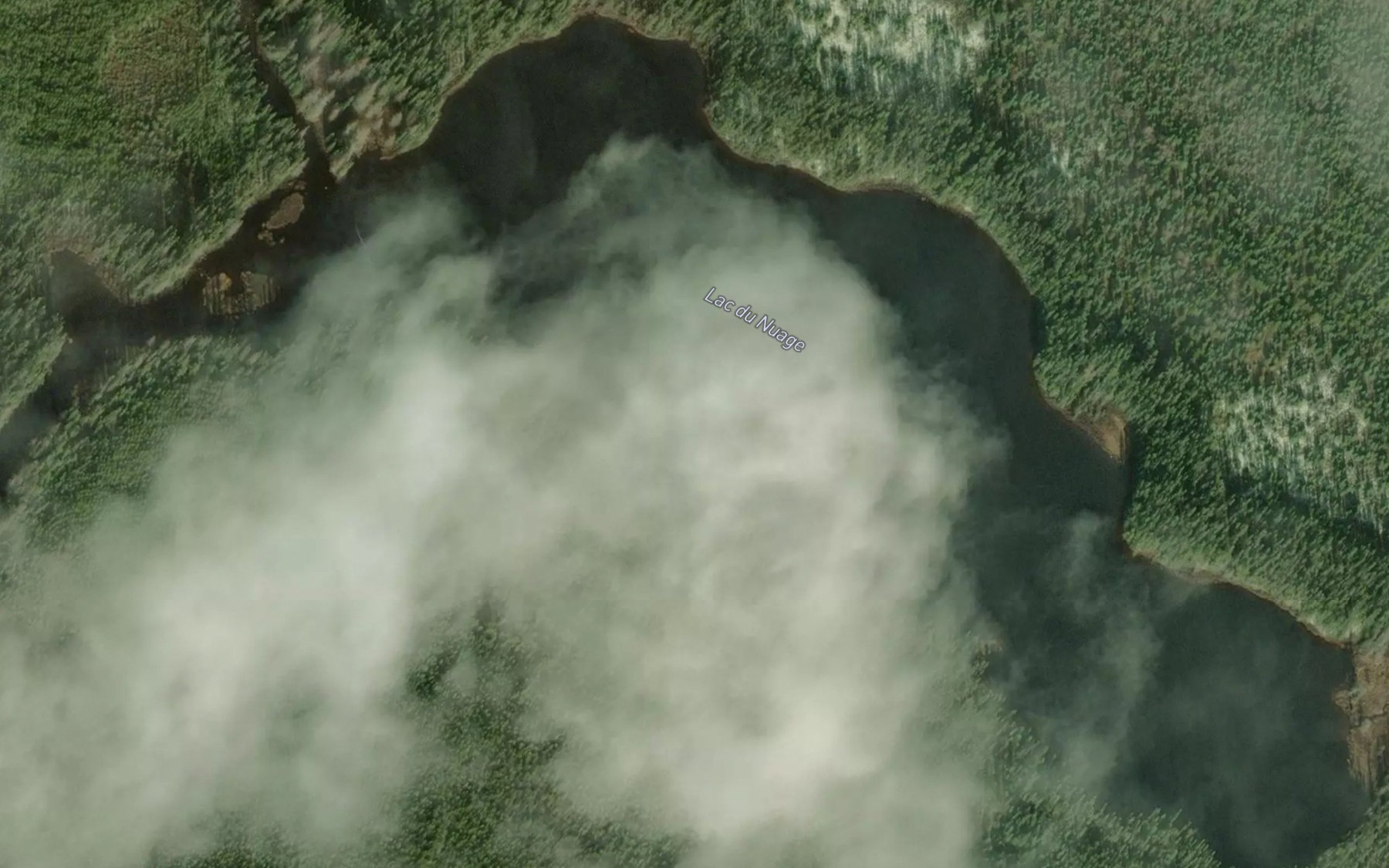 Satellite map of the Lac du Nuage