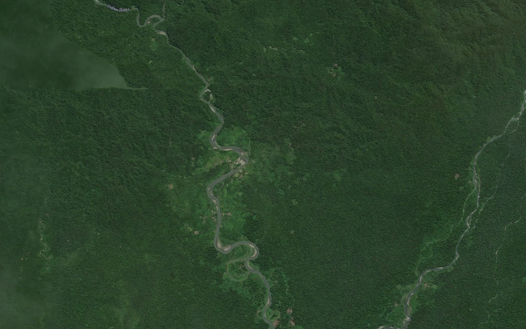 Satellite map of the Krugers Creek