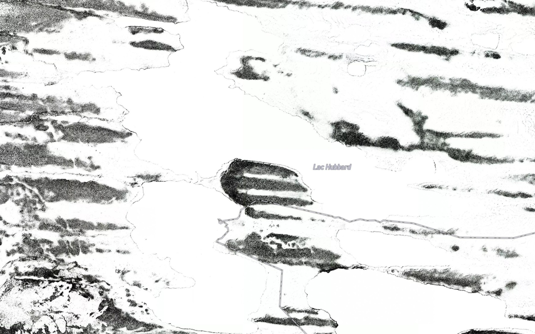 Satellite map of the Lac Hubbard
