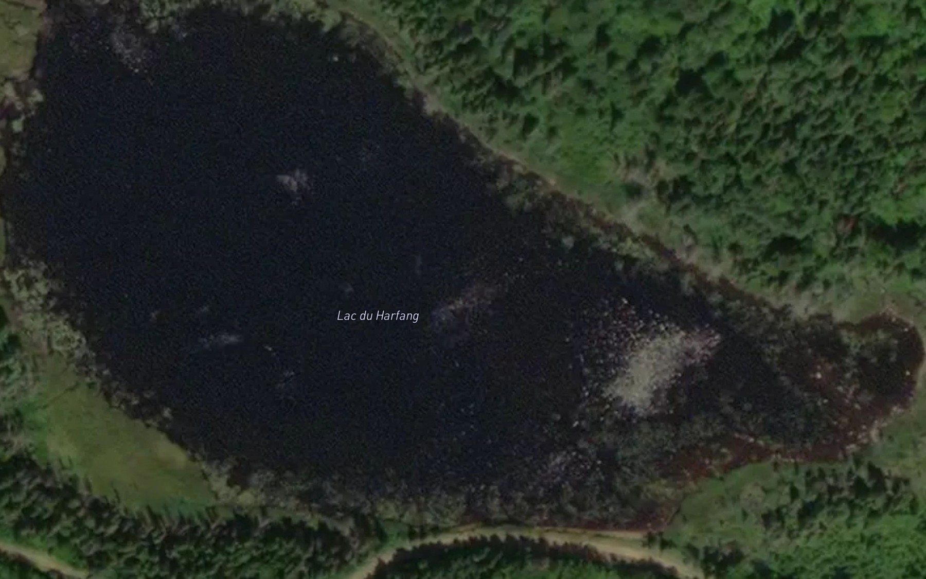 Satellite map of the Lac du Harfang