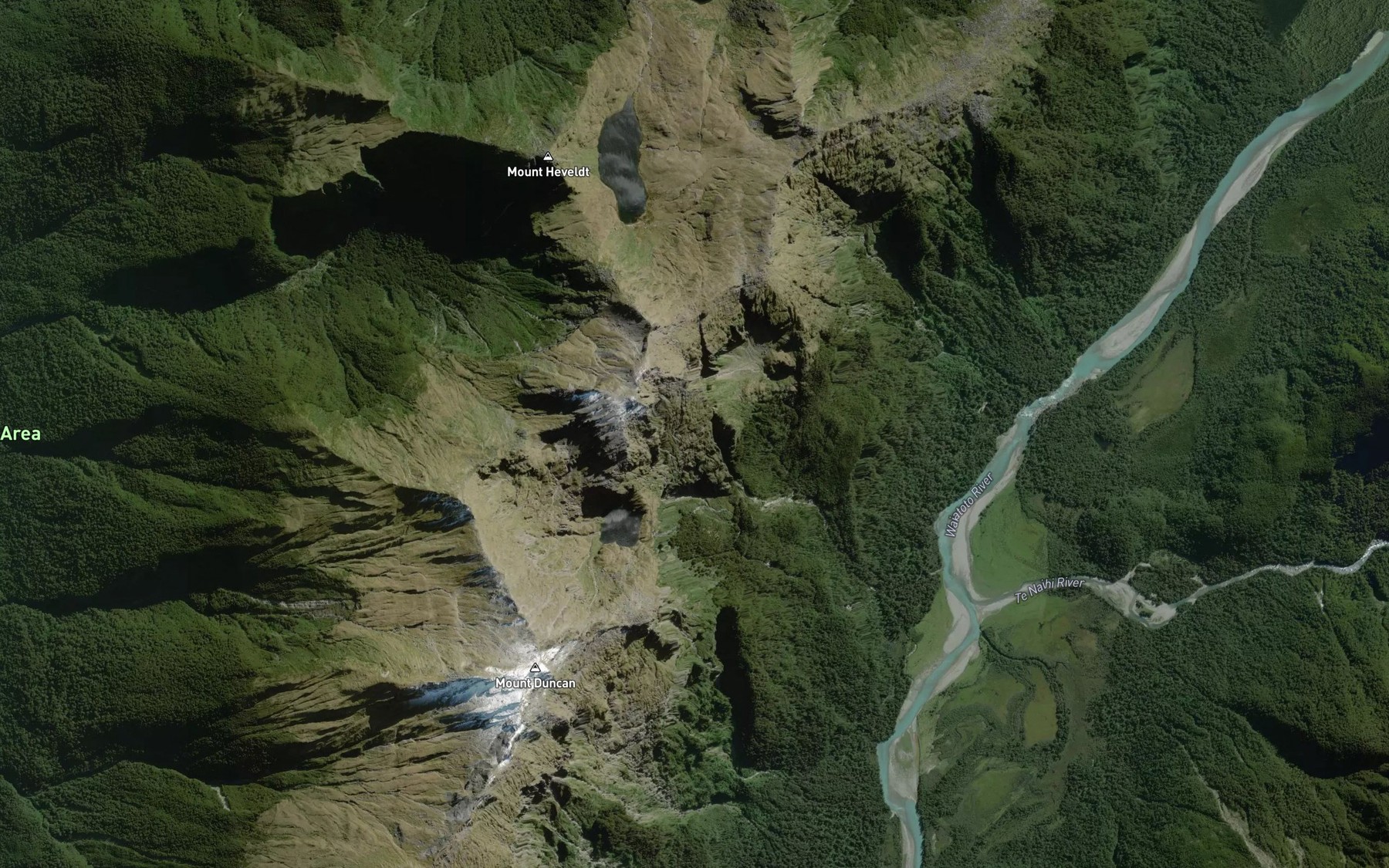 Satellite map of the Quaking Waterfall