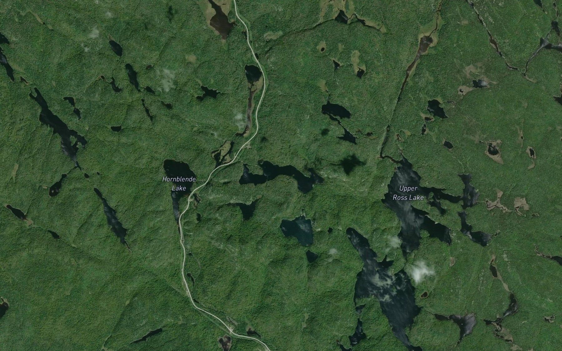 Satellite map of the Ambrose Lake