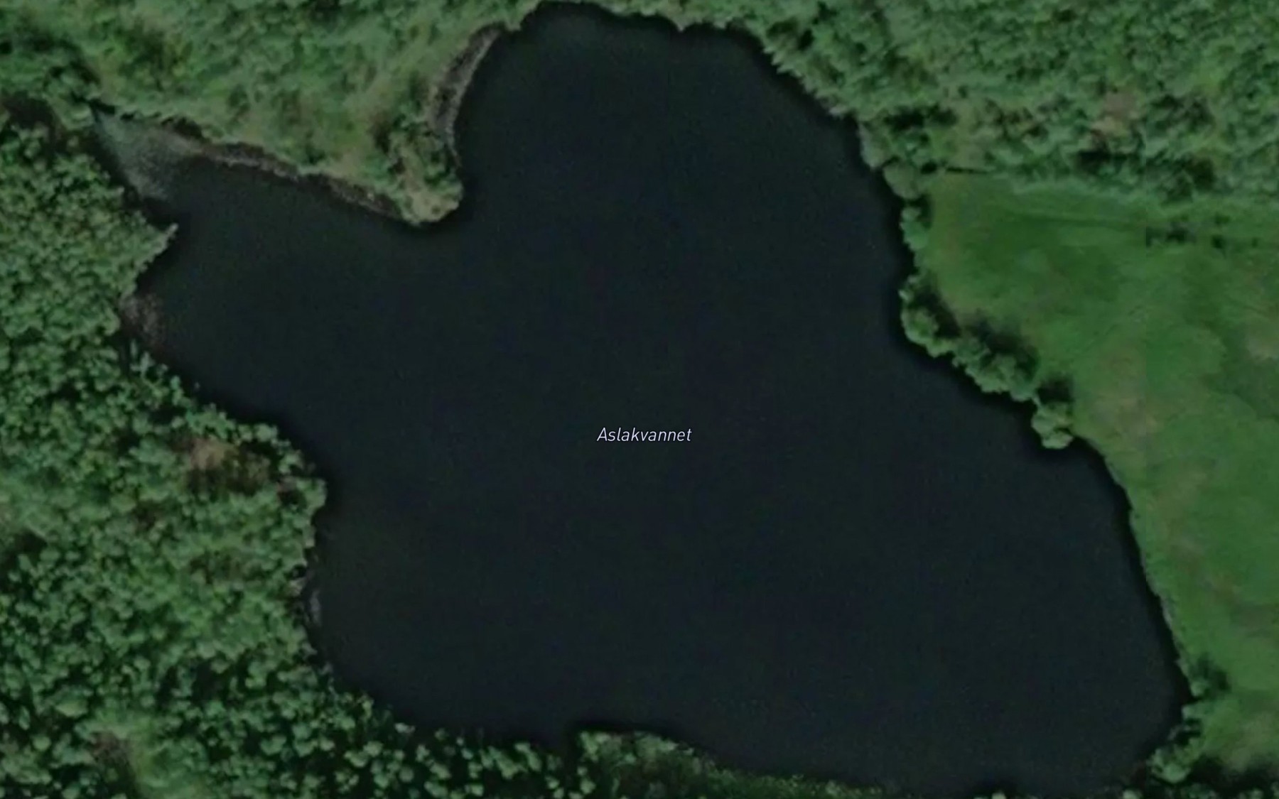 Satellite map of the Aslakvatnet