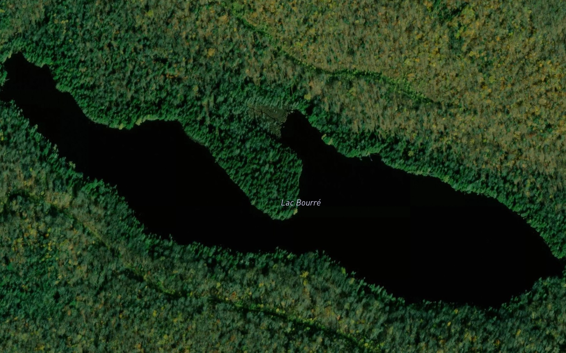 Satellite map of the Lac Bourre