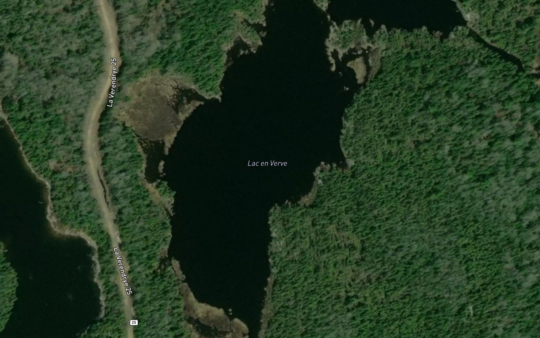 Satellite map of the Lac en Verve