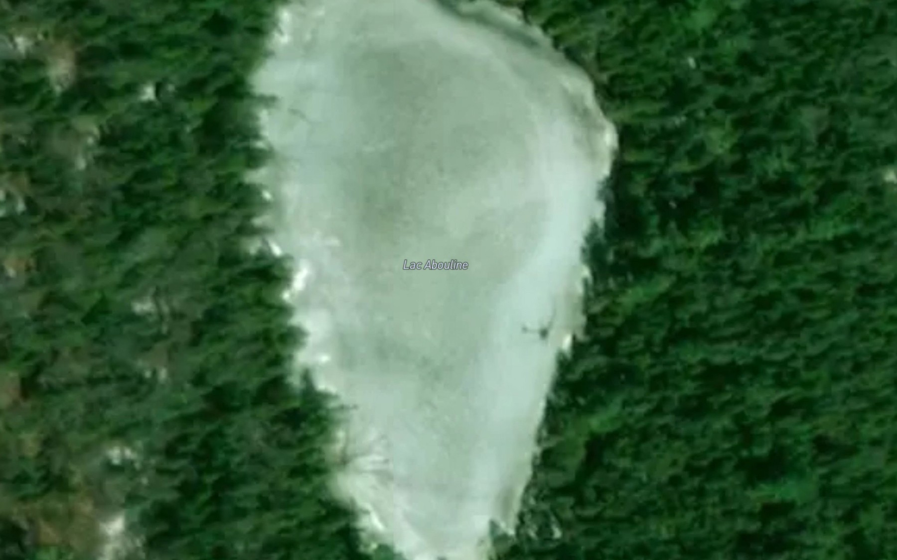 Satellite map of the Lac Abouline