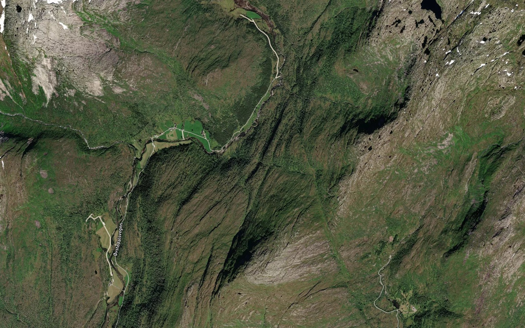 Satellite map of the Fossen
