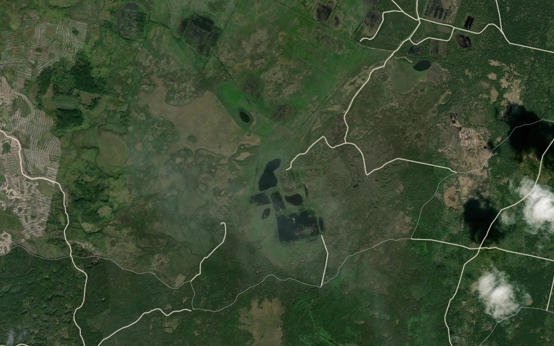 Satellite map of the Ozero Krivoye