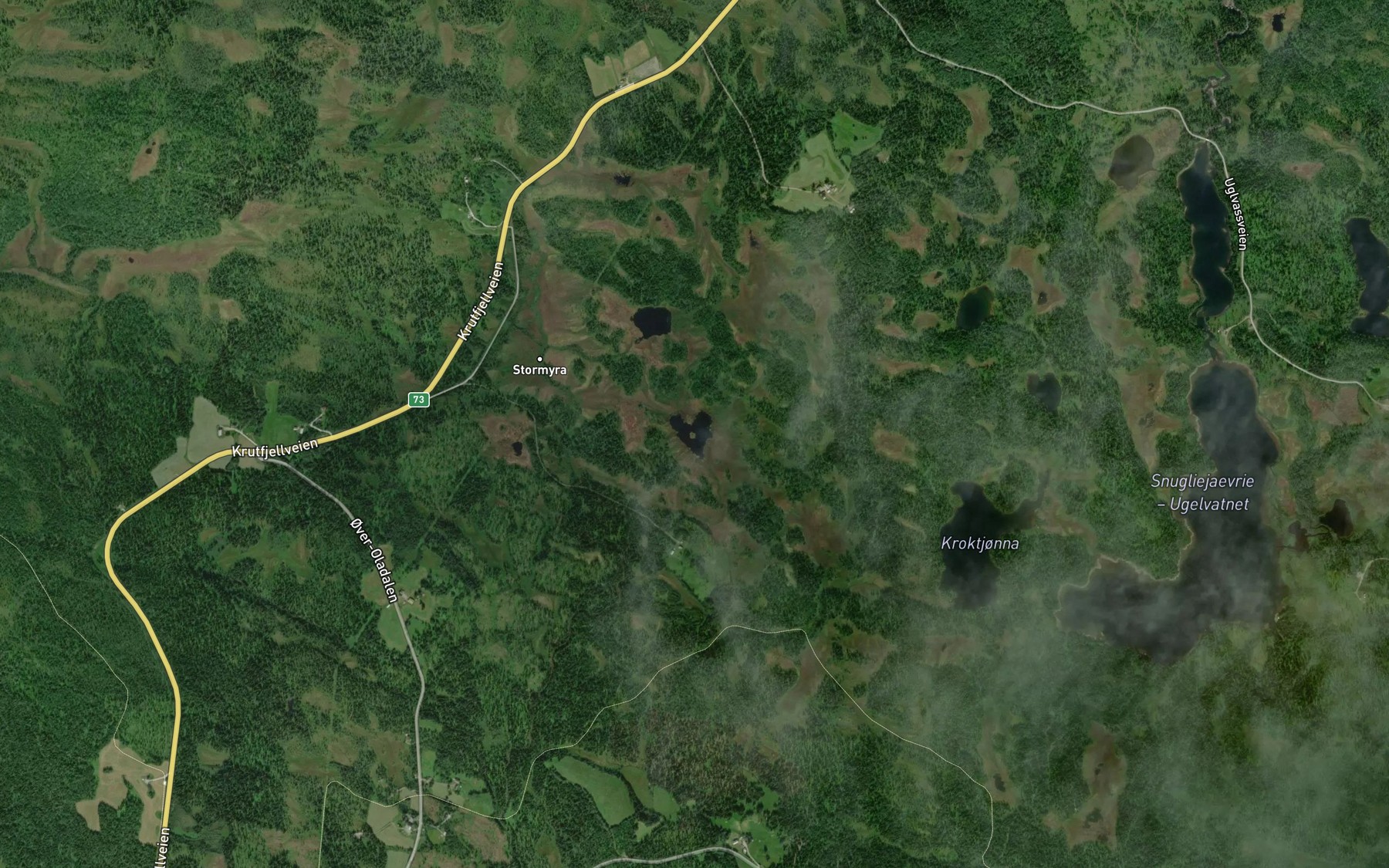 Satellite map of the Flottjonna