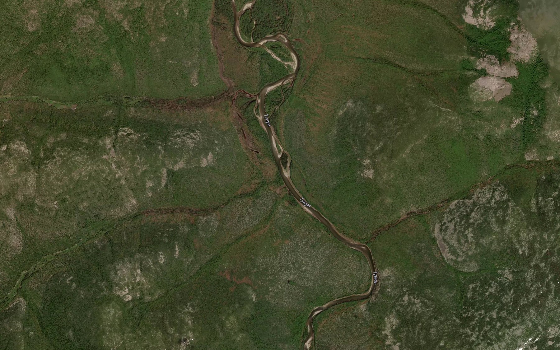 Satellite map of the Takuchan Pervyy