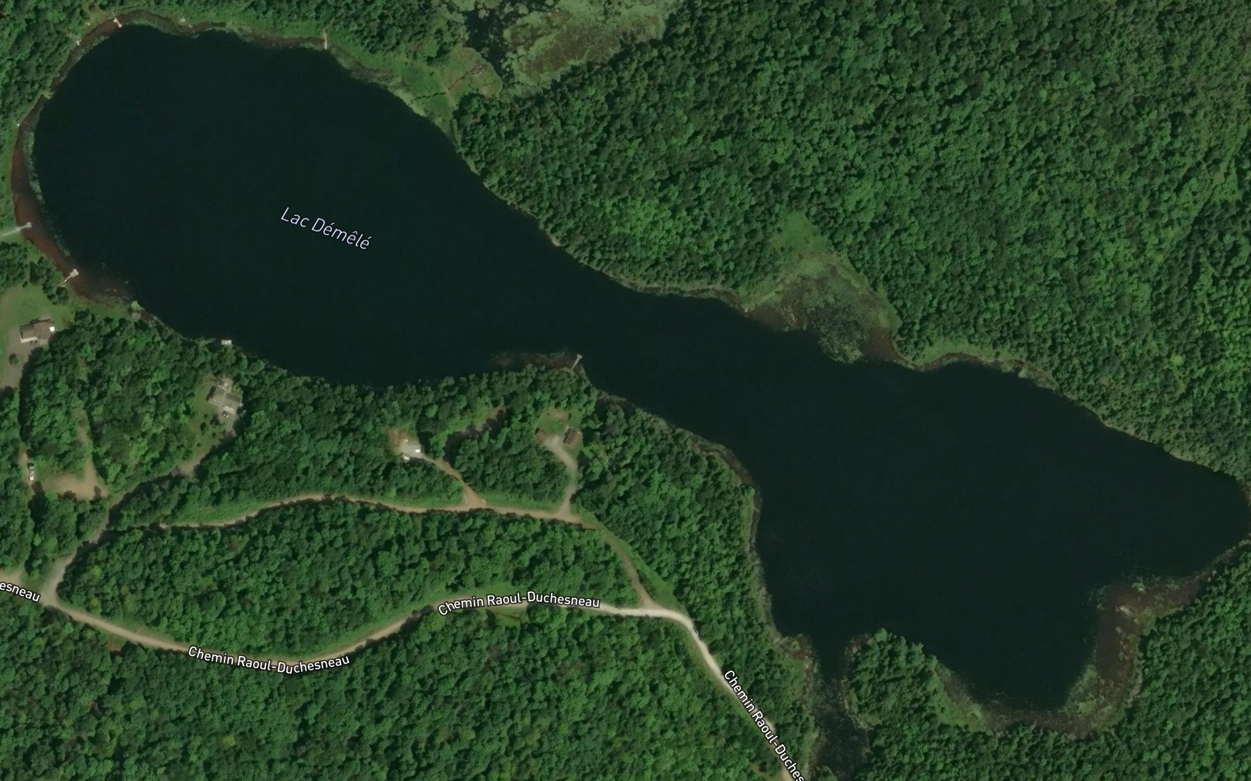 Satellite map of the Lac Demele