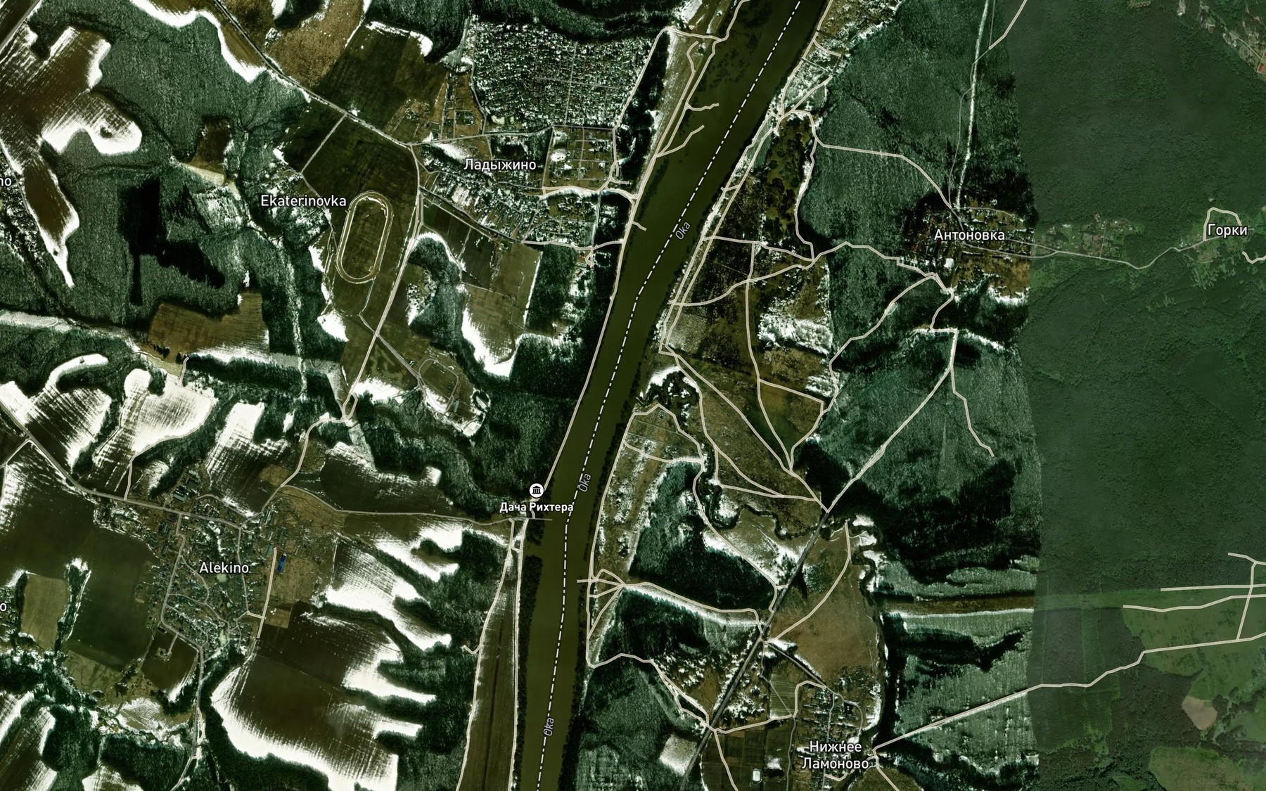 Satellite map of the Vypreyka