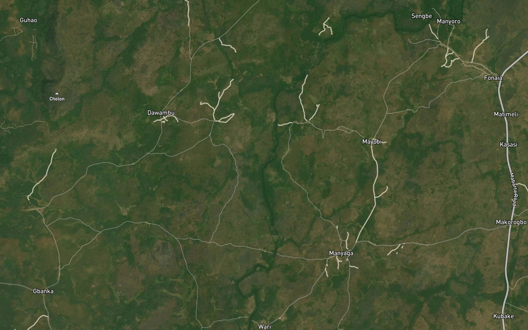 Satellite map of the Mawoi
