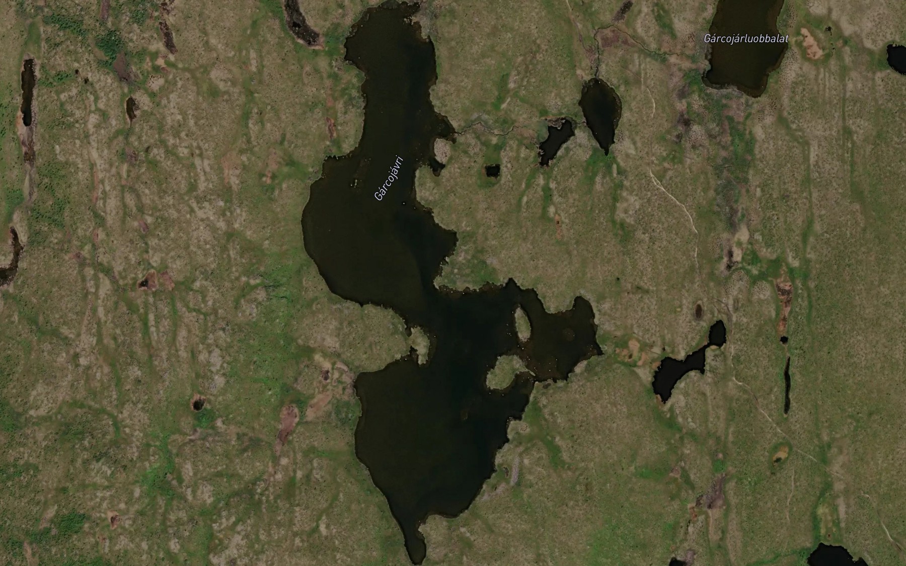 Satellite map of the Garcujavri