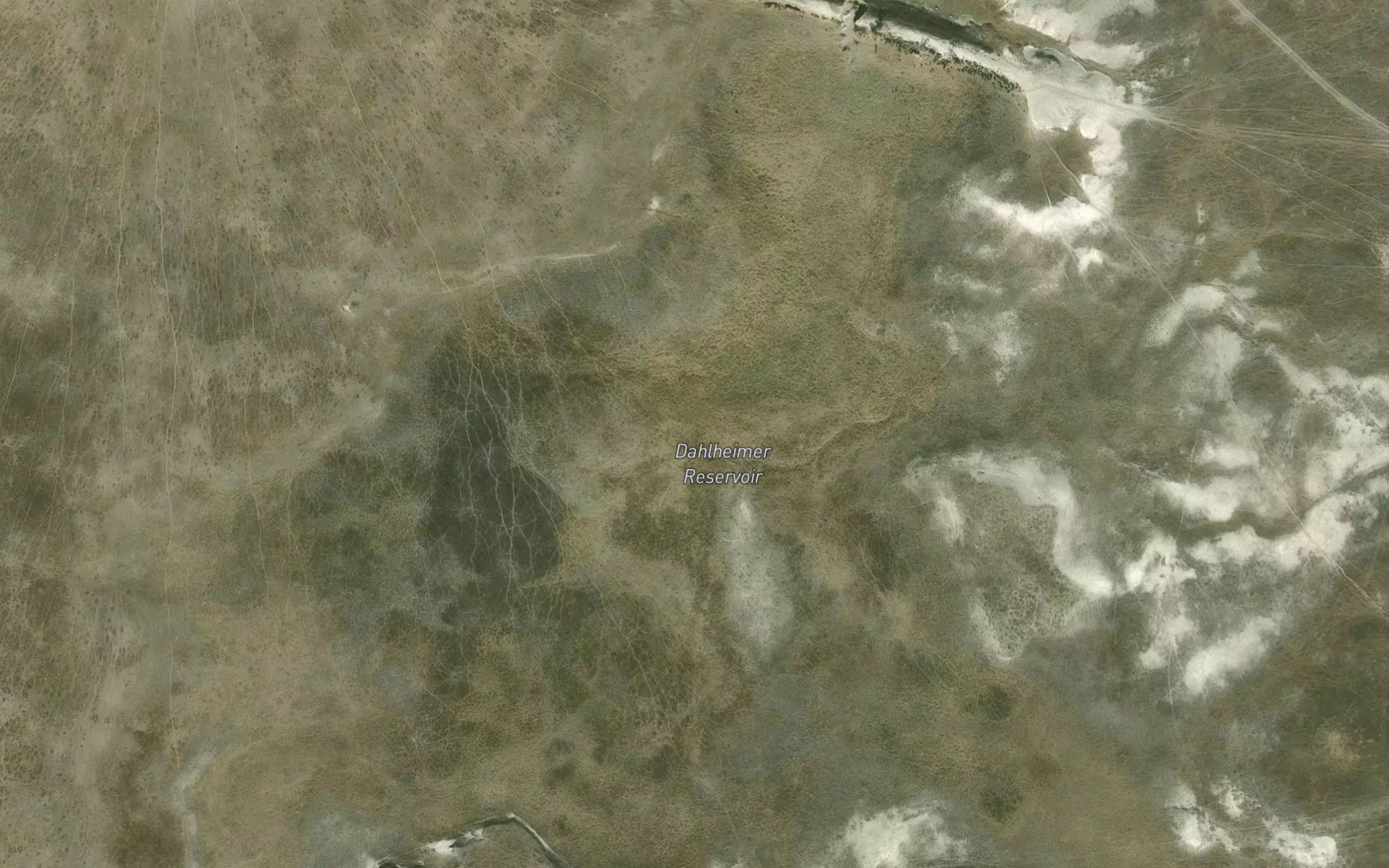 Satellite map of the Dahlheimer Reservoir
