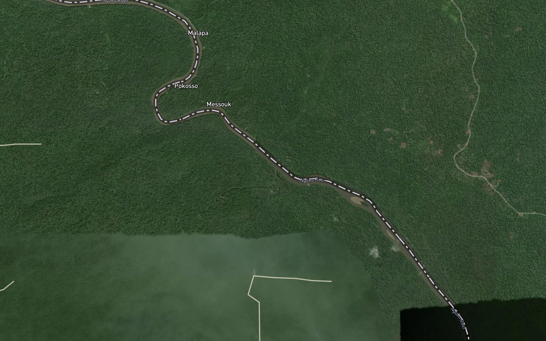 Satellite map of the Komo