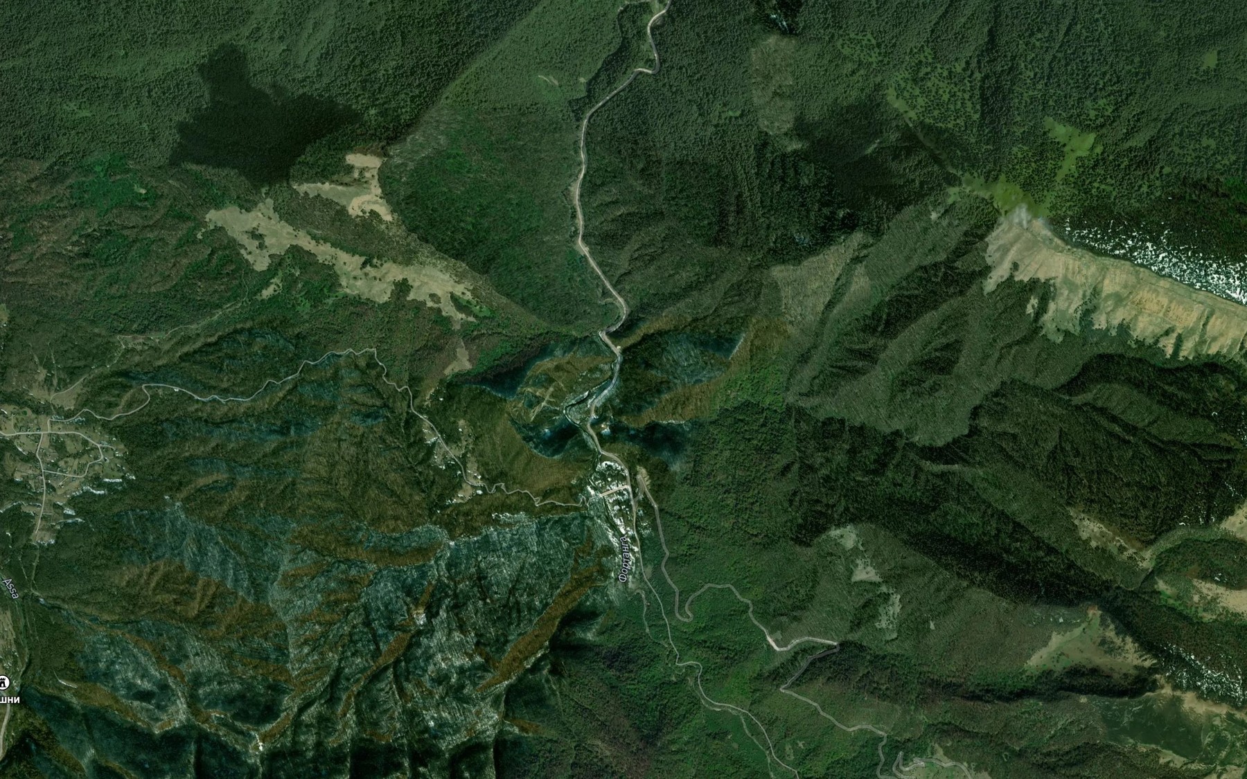 Satellite map of the Sengikhli