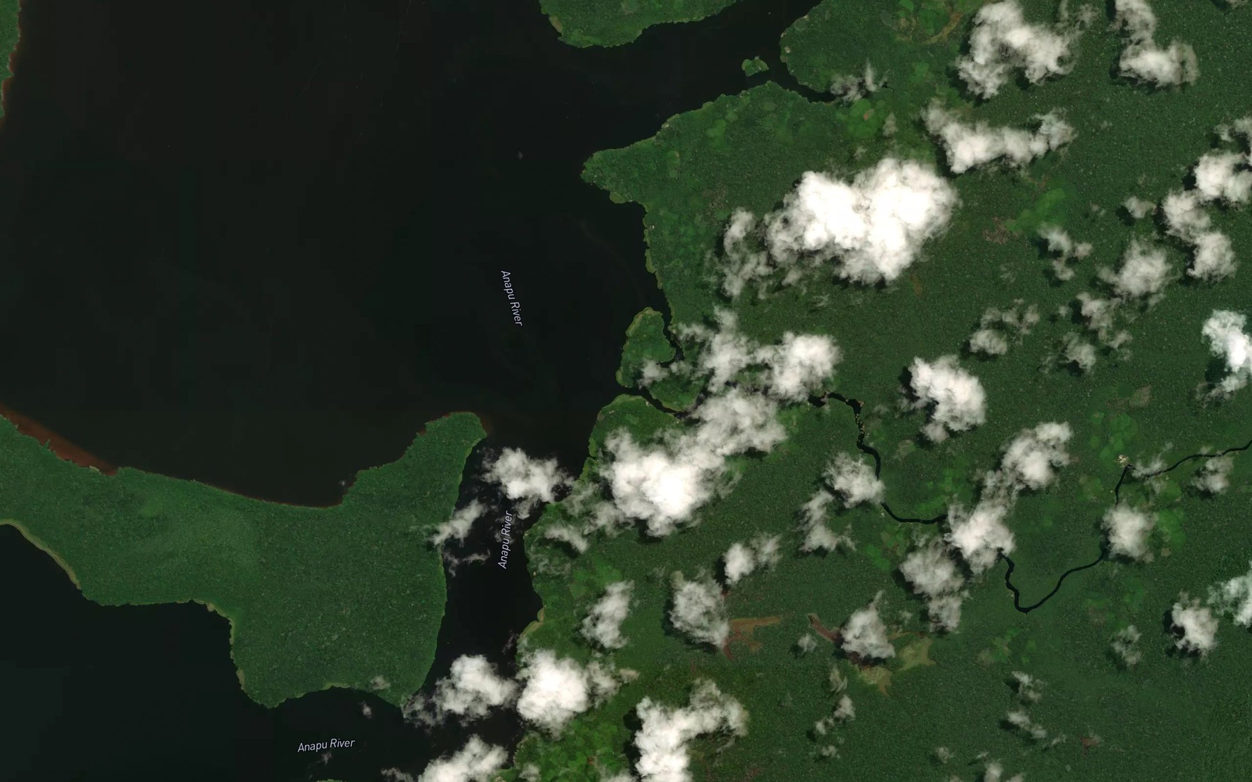 Satellite map of the Igarape Mujua