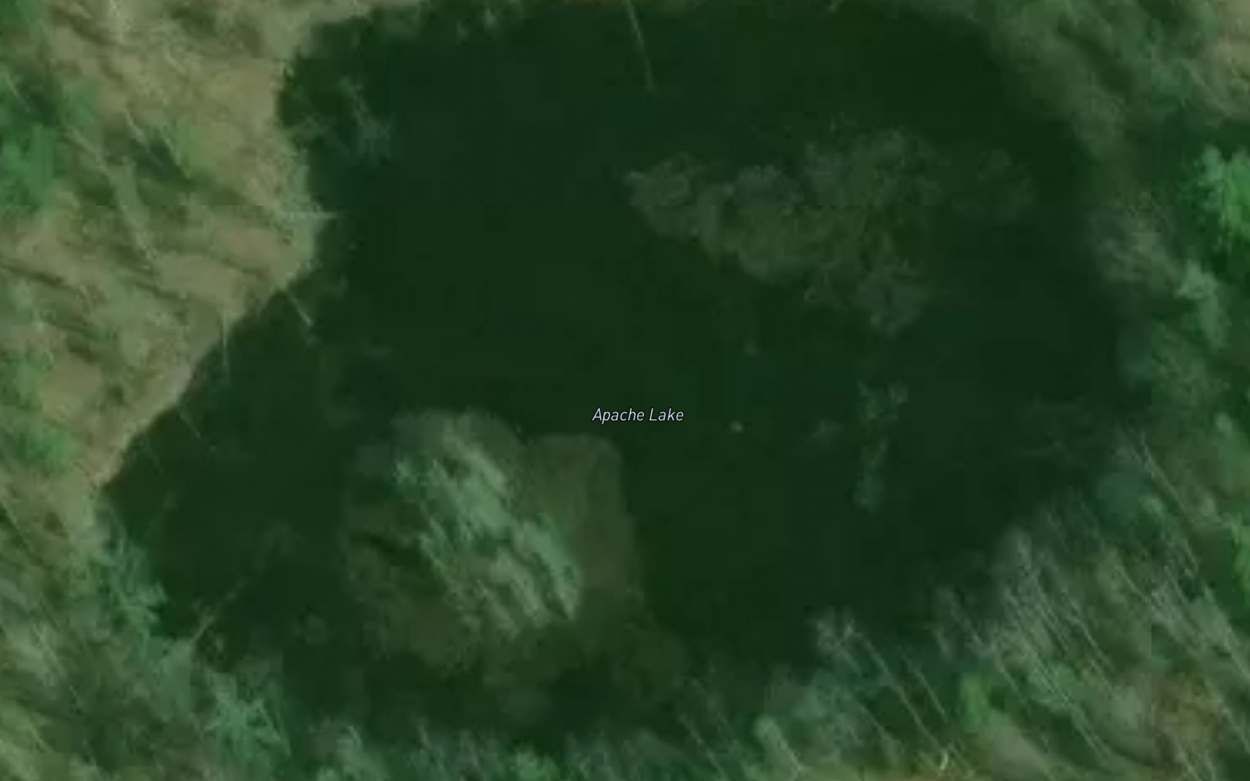 Satellite map of the Apache Lake